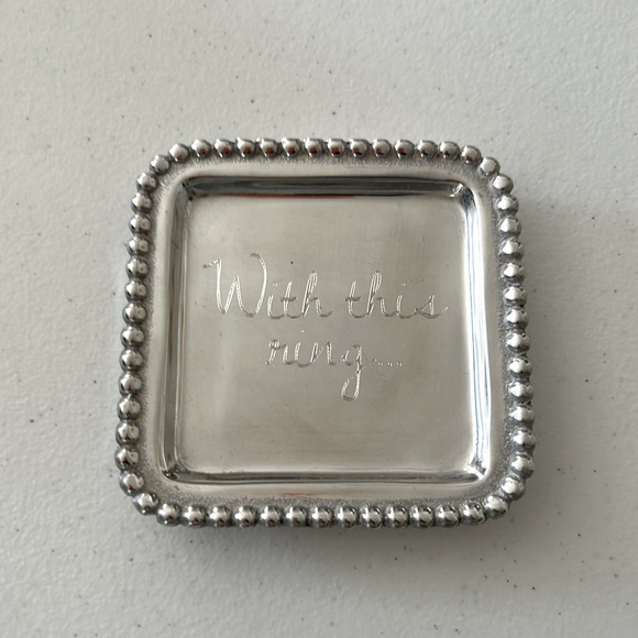 Mariposa 4x4 “ with this ring” trinket dish - Picture 1 of 3